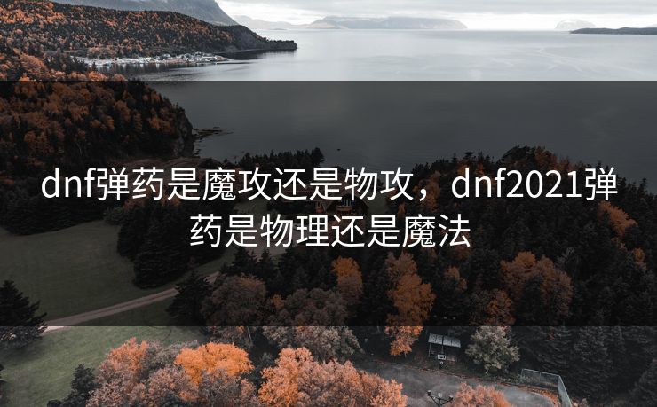 dnf弹药是魔攻还是物攻,dnf2021弹药是物理还是魔法 第1张 dnf弹药是魔攻还是物攻,dnf2021弹药是物理还是魔法 第1张